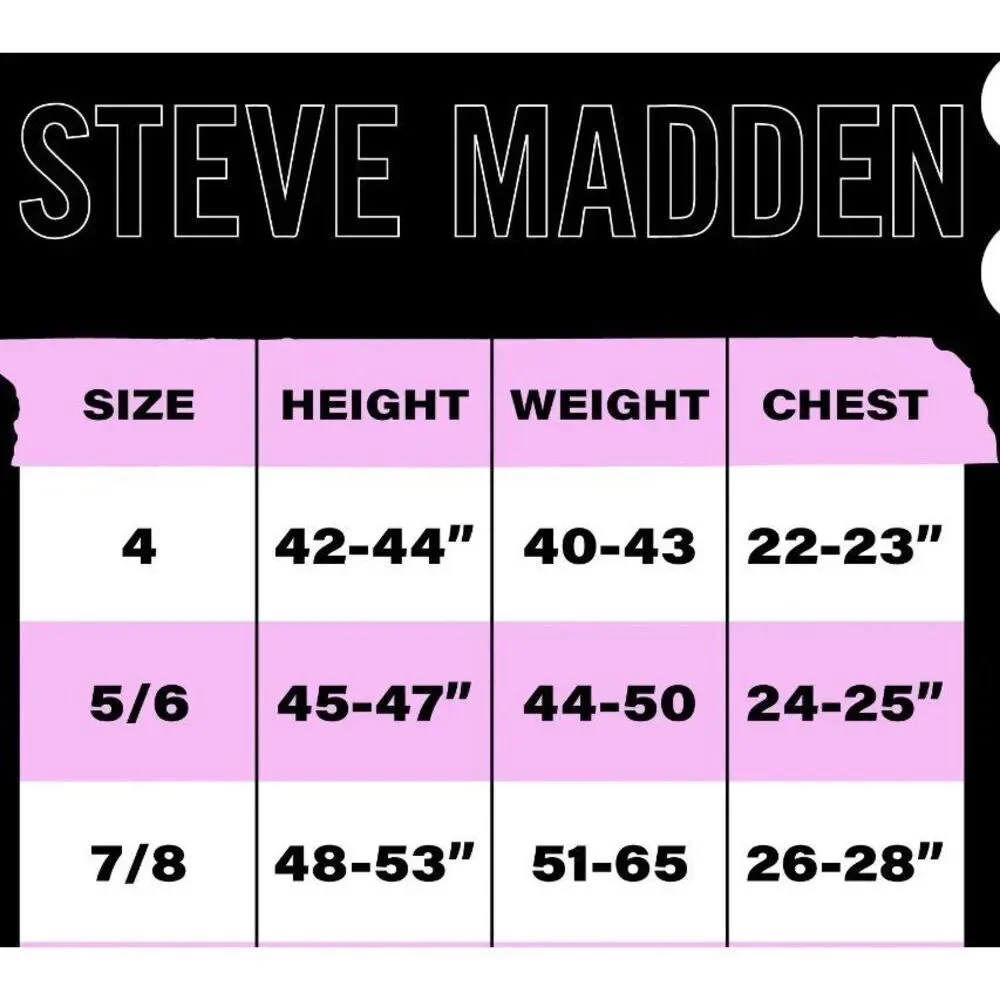 Steve Madden Girls Puffer Jacket Insulated Quilted Long Length Size 7/8